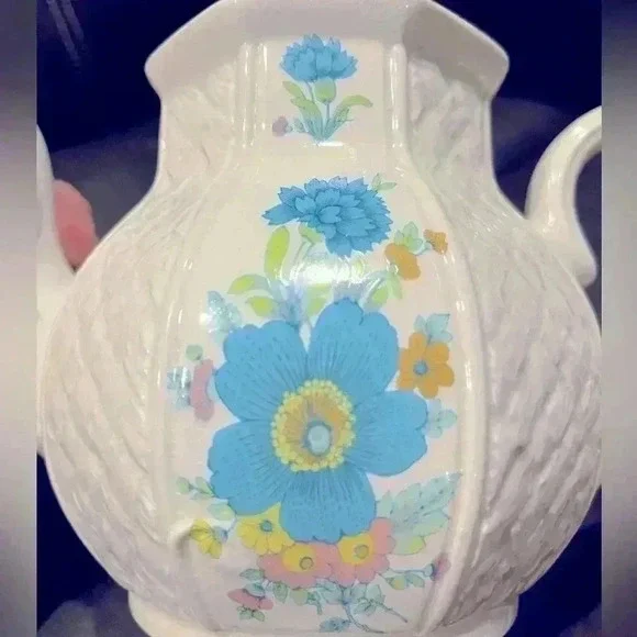 Trentham by Arthur Wood Floral White Teapot from England - Picture 6 of 12